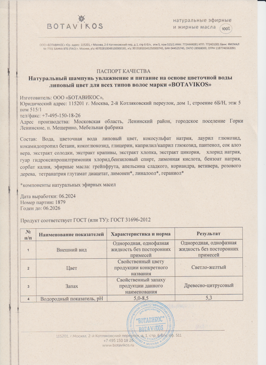 Паспорт №062024